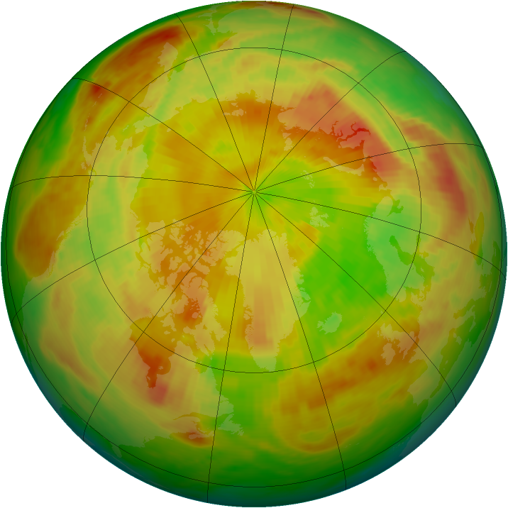 Arctic ozone map for 17 May 1981